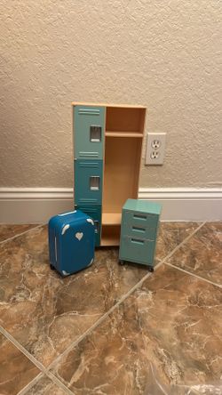 Our generation locker, luggage and rolling file cabinet  for dolls