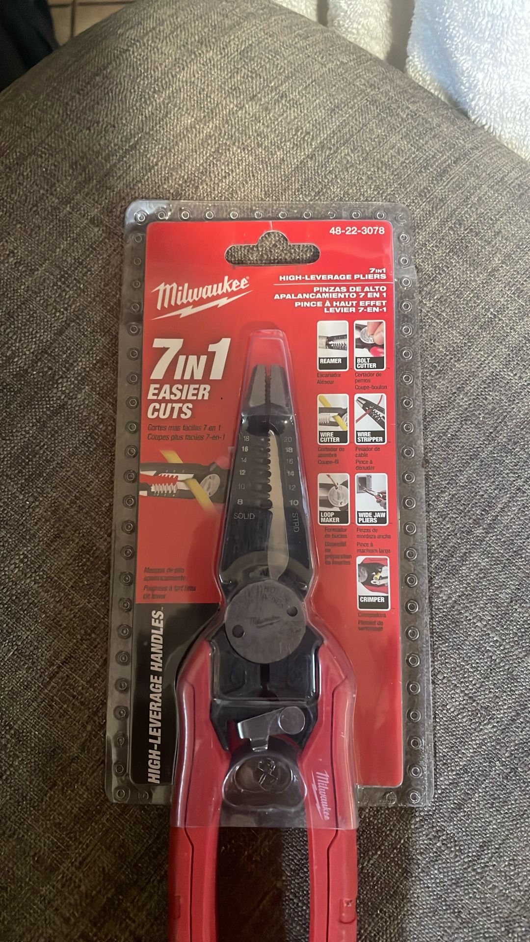 Milwaukee 7-in-1 Easier Cuts Pliers Scissors ⚡️ High Leverage NEW