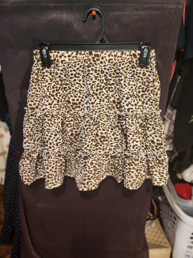 Leopard Skirt Xs Shein