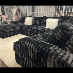 Brand New Super Plush Comfy Corduroy Sectional 