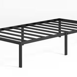 Zinus Classic 14 in. Black Metal Twin Platform Bed Frame