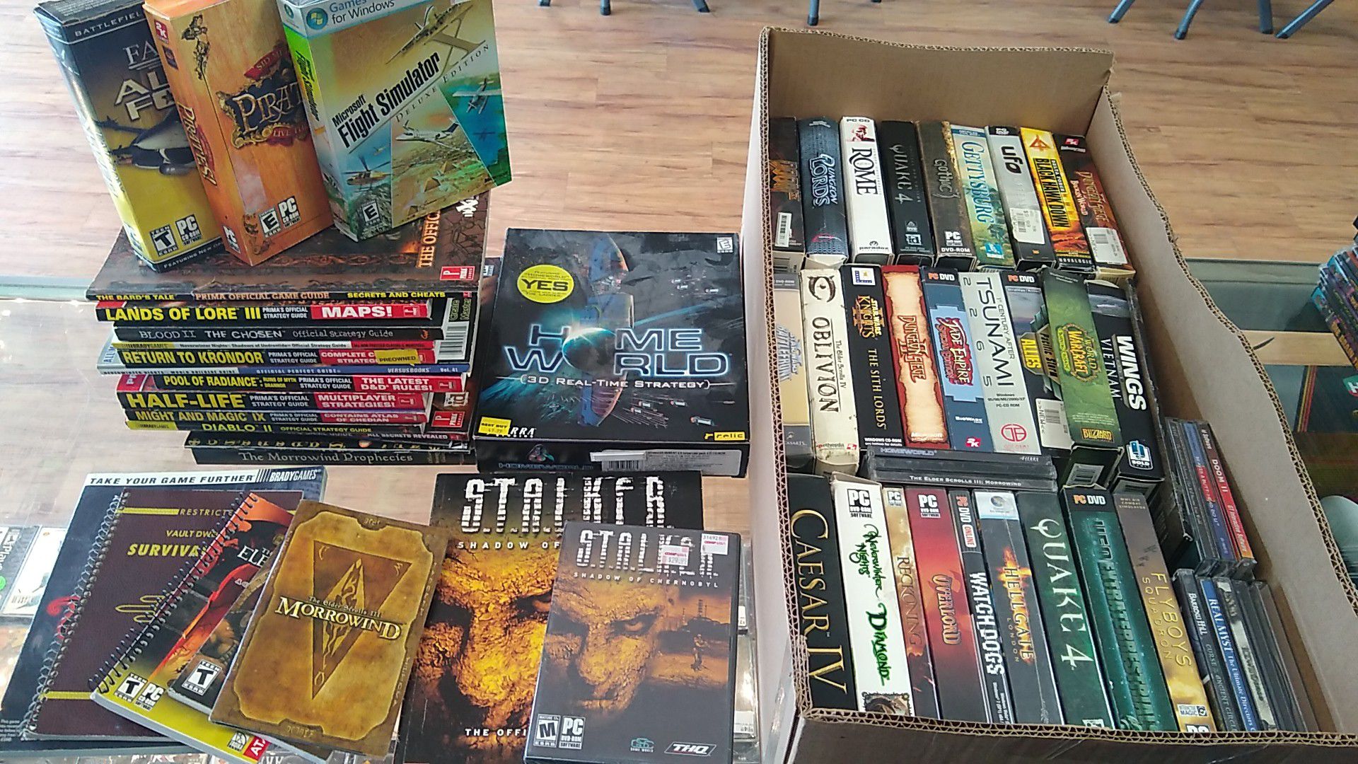 Mostly sealed PC game lot