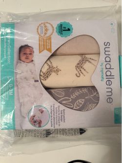 New SwaddleMe by Ingenuity 3-Pack Baby Swaddles 0–3 Months