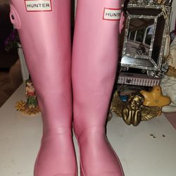 Pink Hunter Rain Boots 