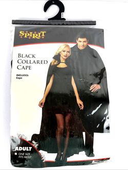 Halloween- Black Collared Cape