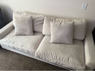 Couch with pillows