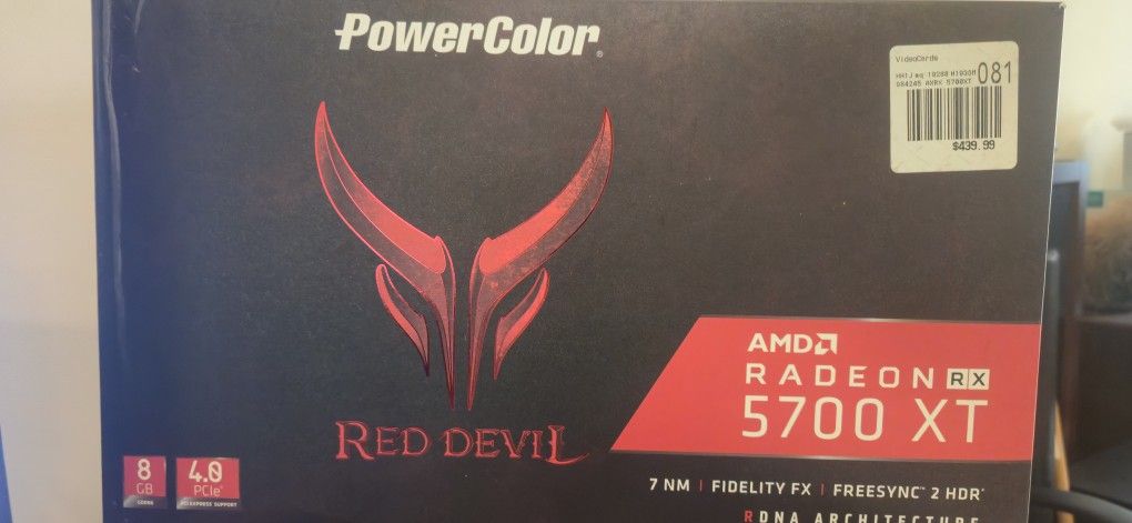 AMD Radeon 5700xt 8gb