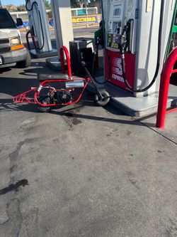 Gts mini bike with wheelie bar