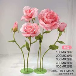 Giant Rose Artificial Flowers – Customizable Decorative Set