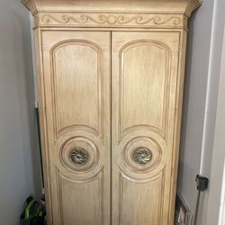 Solid Wood Armoire/Entertainment Cabinet