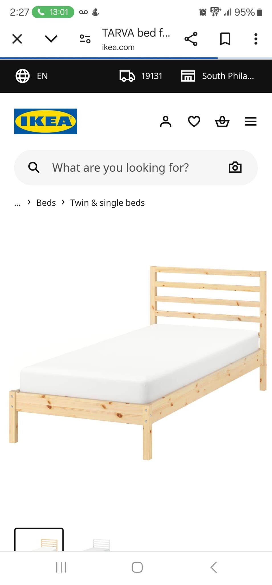 Twin bed