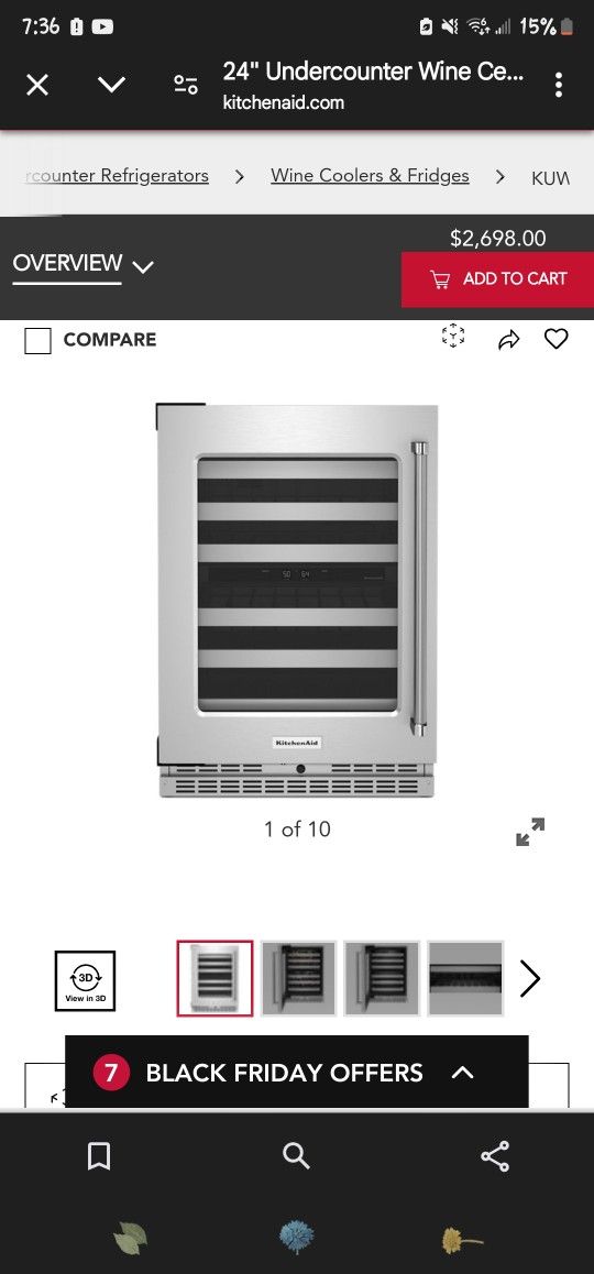 Kitchen Aid Wine Cooler