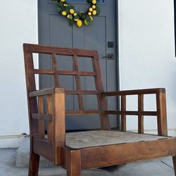 Mid century style Large Wood Chair