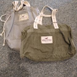 HOLLISTER. BEACH. BAGS. BOTH.  30 BUCKS