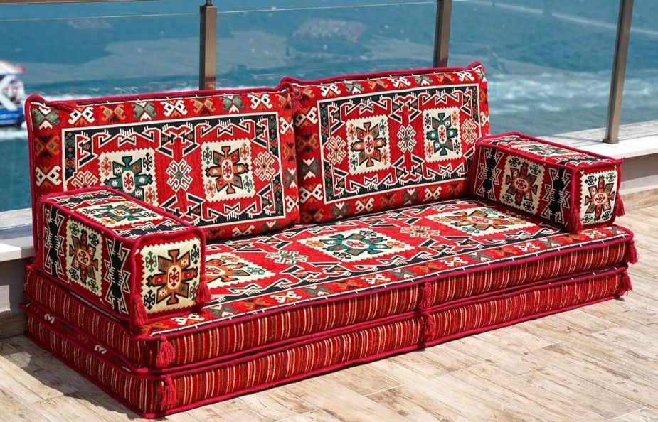 Arabic Floor Sofa with a Rug