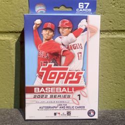 Topps Baseball  Box Trading Cards 2022 Series 1 Box Pack 