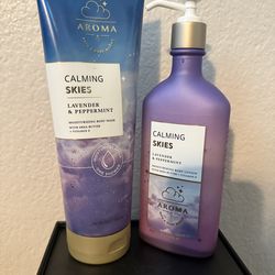 New bath & body Works calming skies gift set