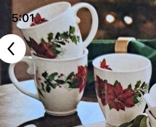 Princess house Xmas mugs