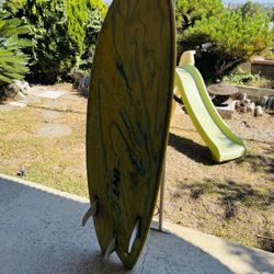 5’10” INT Foam Surfboard Fish Fiberglass Bottom
