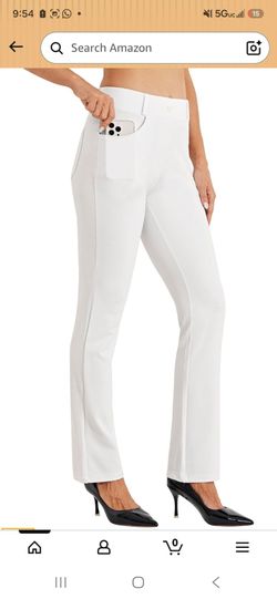Willit Women's Yoga Dress Pants Bootcut 28"/29"/30"/31"/33"
4-way stretch, wrinkle-resistant & breathable, office & travel, deep pockets, elastic wais