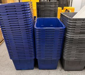 27 Gallon Heavy Duty Storage Tote Bin with Lid – Costco Style – $7 Each