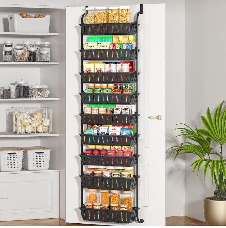 9-Tier Over The Door Pantry Organizer, Pantry Organization and Storage,