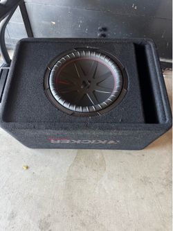 Basically new 12” Kicker sub in box with kicker amp from Best Buy