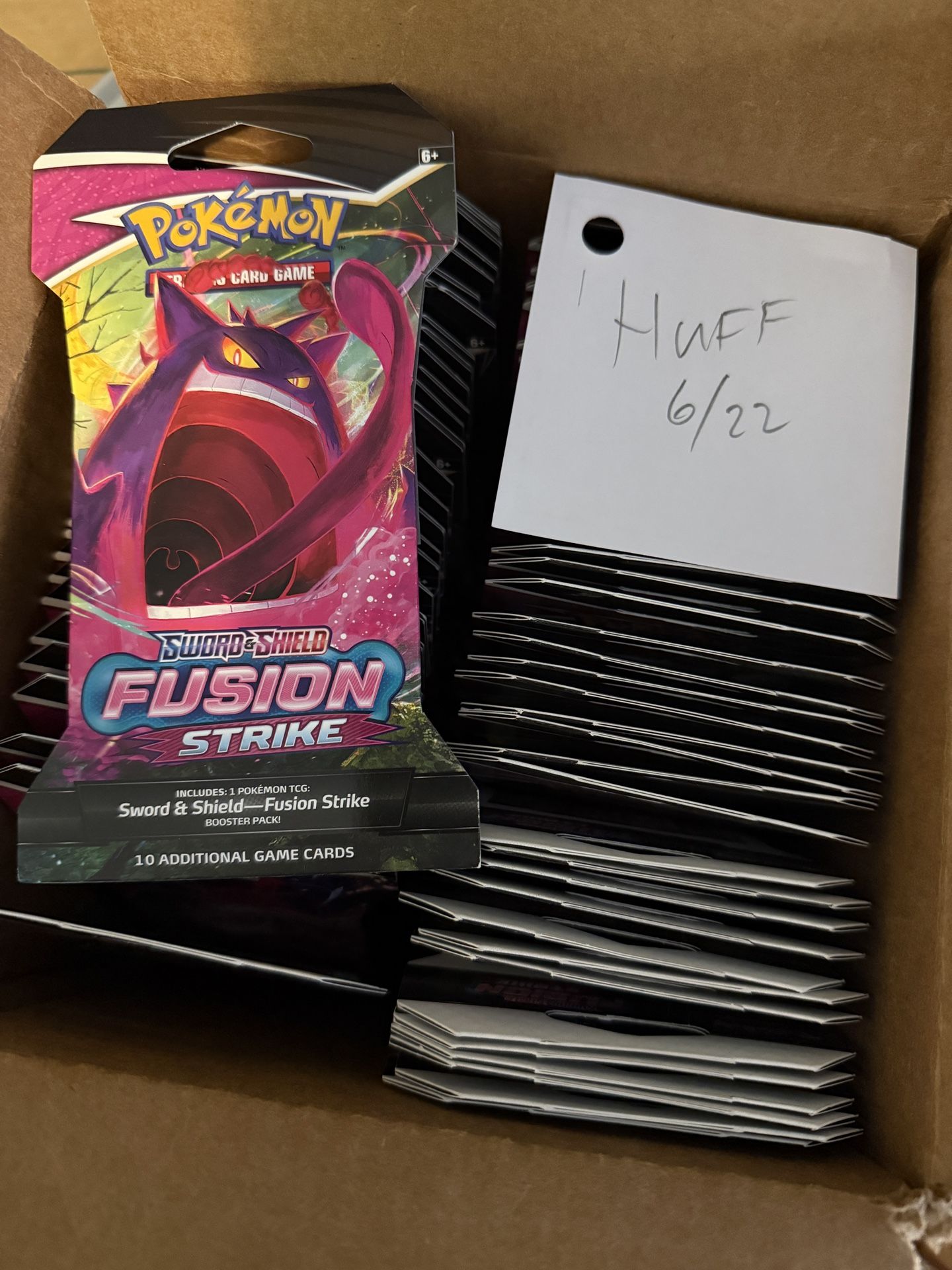 70 Sleeved Pokémon Fusion Strike Booster Packs