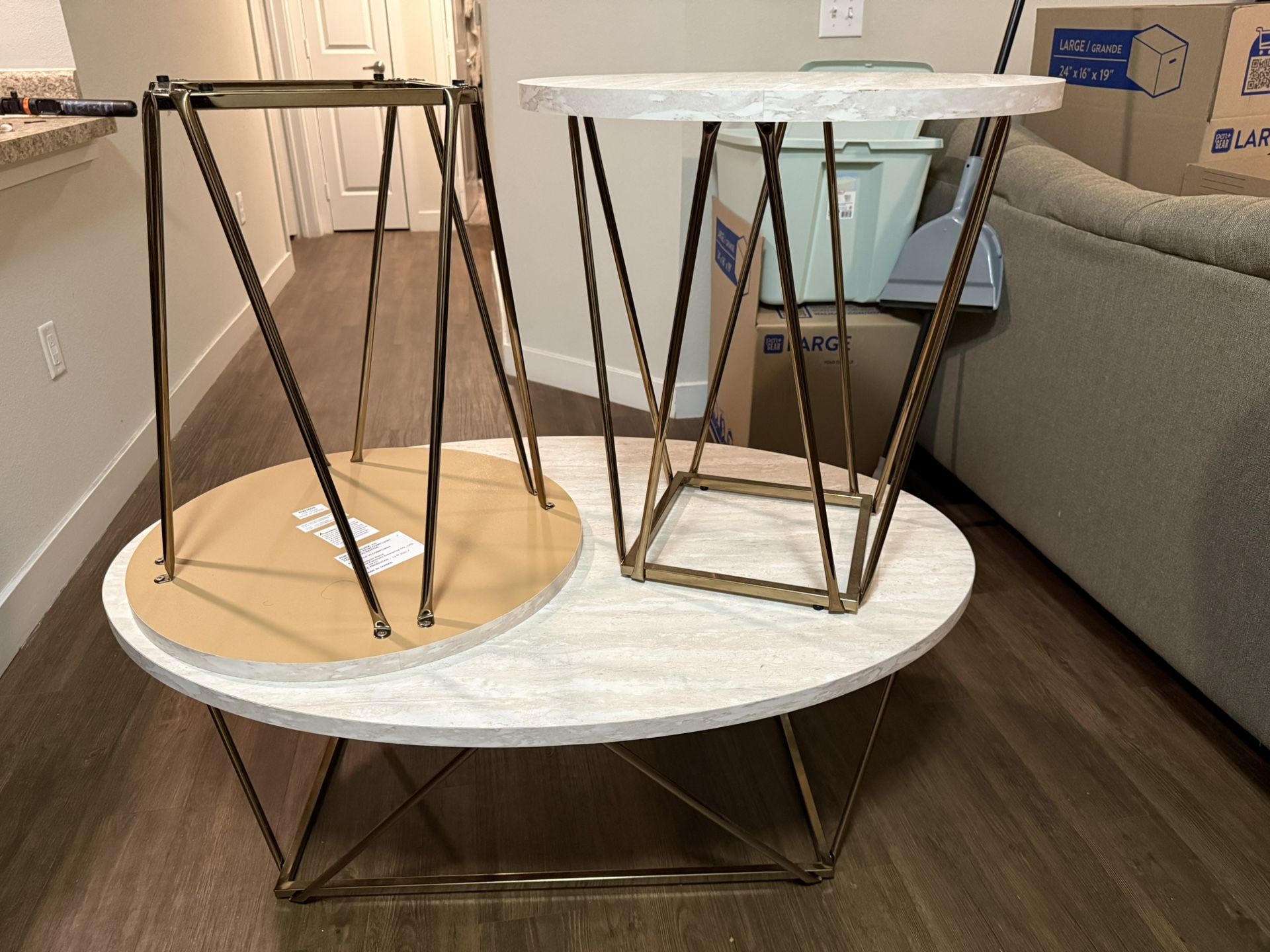 3 Pc Living Room Table Set