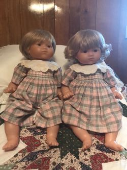 Beautiful twin dolls boy and girl
