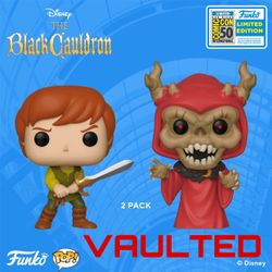 Funko POP! Disney: The Black Cauldron - Taran & Horned King Vinyl Figure 2 Pack (SDCC Exclusive 2019) (VAULTED)