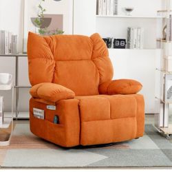 Power Recliner Chair with Massage and Heat, Swivel Rocking Recliner Chairs