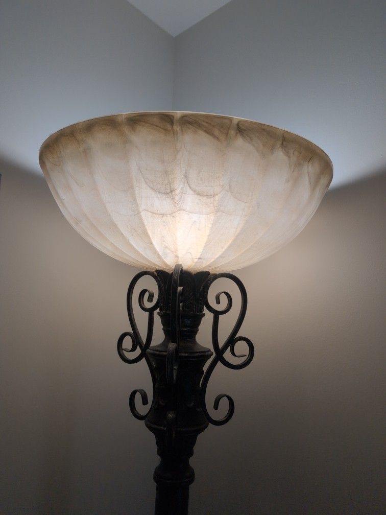 Antique Metal Floor Lamp