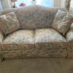 Sofa & Loveseat Floral Not Sold