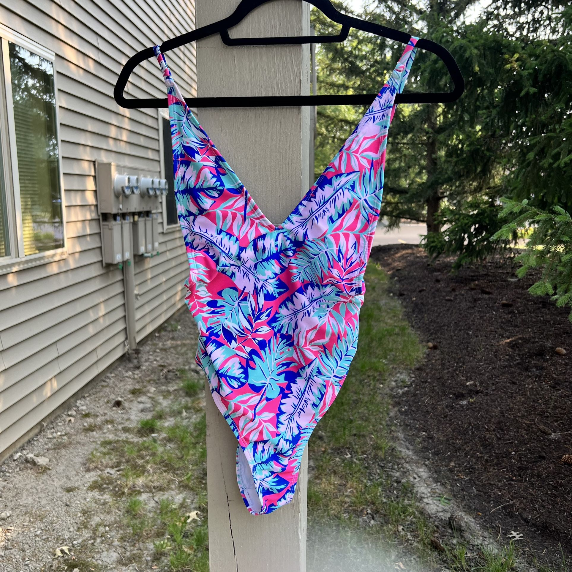 Pink & Bananas Floral One Piece Bathing