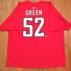 NEW Signed NHL Washington CAPITALS Mike Green #52 T-shirt  Shirt Top REEBOK Men’s XXl HOCKEY  Extra Large 