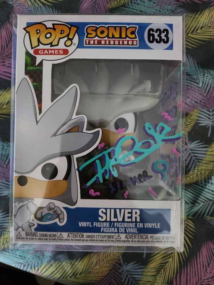 Pete Capella Signed Silver Funko Pop Sonic Series (Pick Up In Shafter)