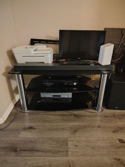 Glass 56 inch TV stand