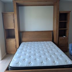 Full Size Murphy Bed With Mattress