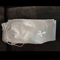 Grey Cross Stacked Sweats