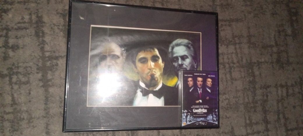 Highly Collectable Mob Bosses Framed And Matted Piece And Goodfellas DVD Deal