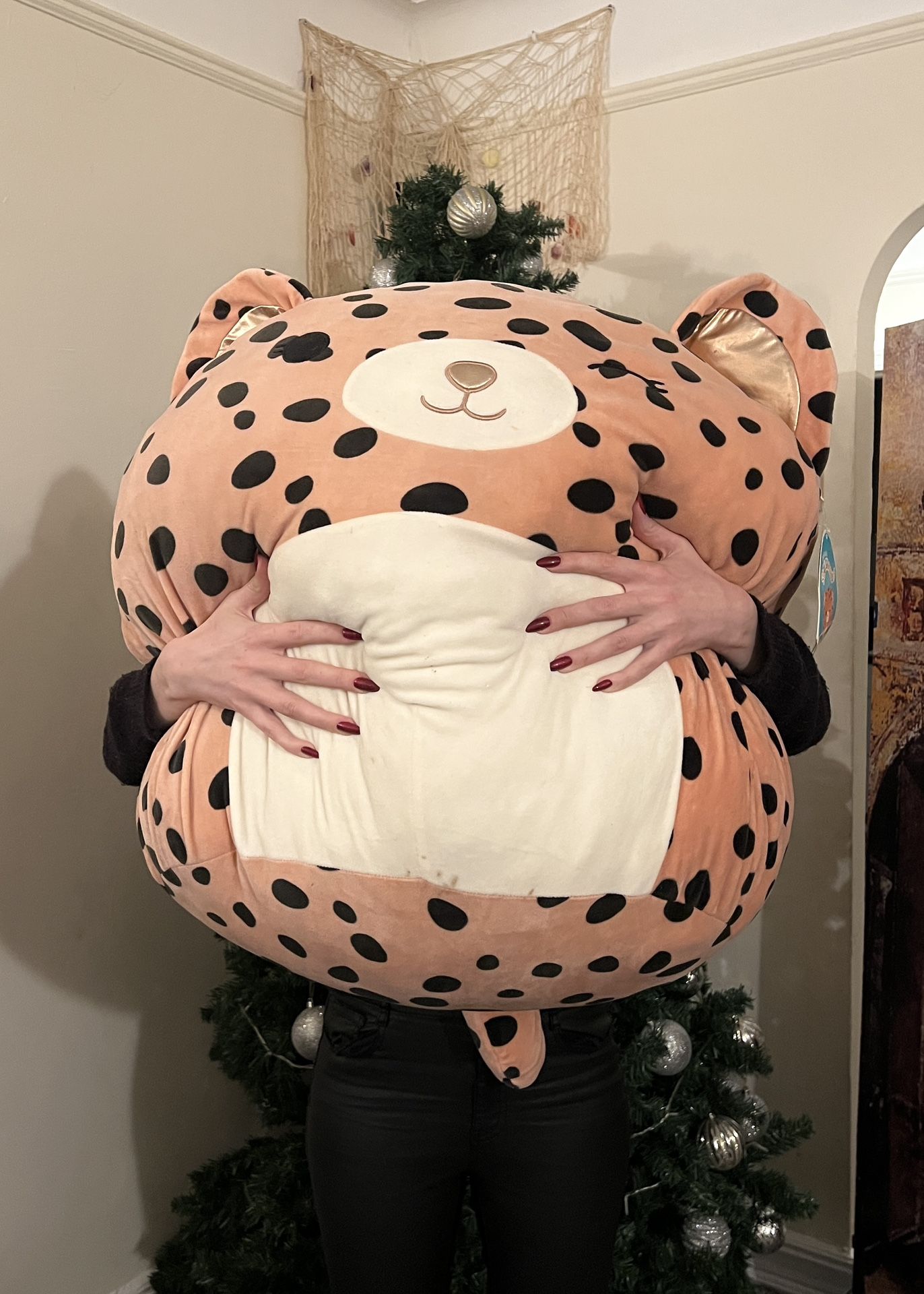 Giant leopard squishmallow