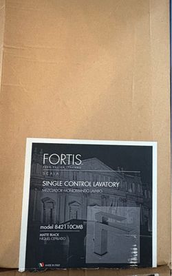 Fortis Scala Single Control Lavatory Faucet Matte Black