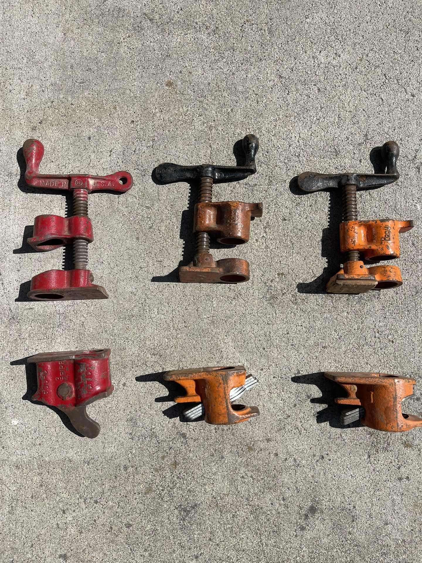 Tools , Heavy Duty Pipe Clamps.
