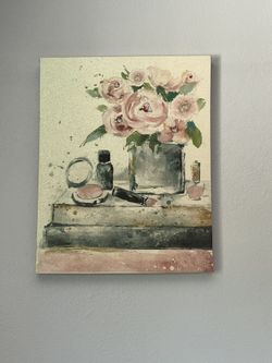 Pink And Gold Canvas Art Frame - Girlie Inspirational