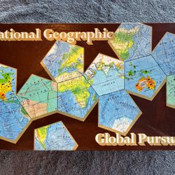 Global Pursuit National Geographic Game Board Game Vintage 1987 Complete
