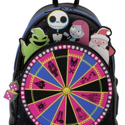 Nightmare Before Christmas Oogie Boogie Wheel Mini Backpack Loungefly