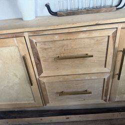 2 Gabinetes De Madera De Piso