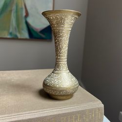 Small Vintage Brass Vase ( firm on price )