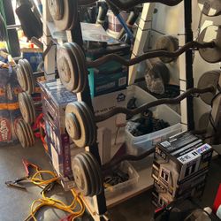 Fixed Straight/Curls Bars With Rack Ivanko Steel Plates 